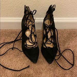 Vince Camuto suede strappy heel